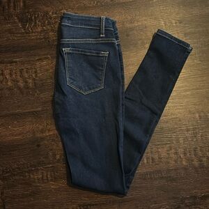 Dark wash skinny jeans